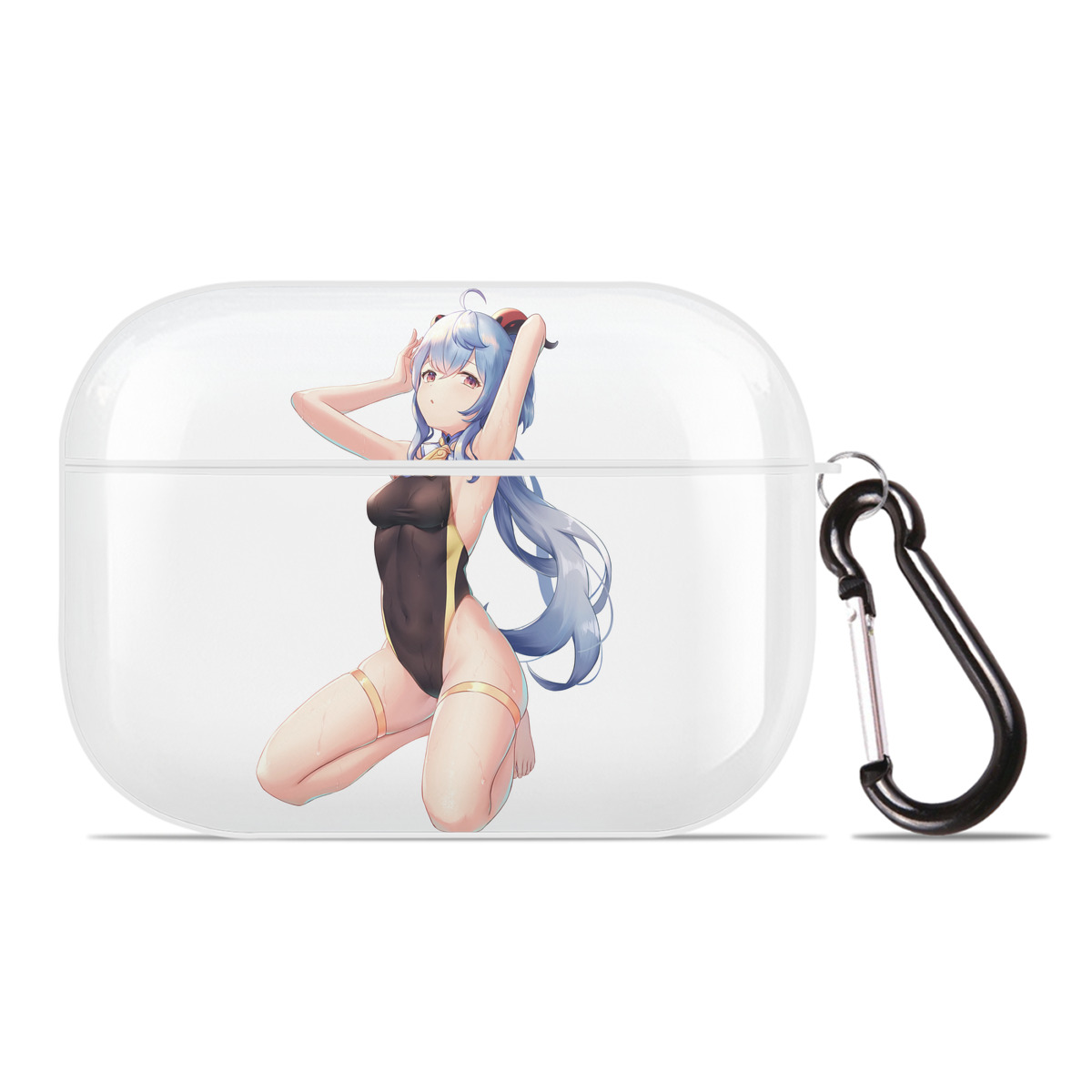 げんし神 甘雨 かんう genshin Ganyu 【AirPods Pro用】ハードシェル保護ケース 耐衝撃・防指紋・カラビナ付き商品仕様