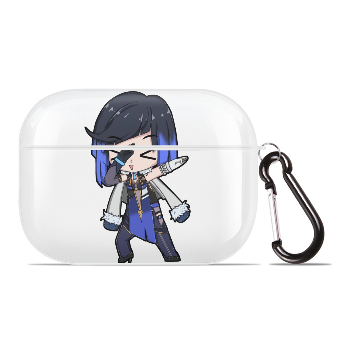 げんし神 夜兰 やらん genshin Yaran 【AirPods Pro用】ハードシェル保護ケース 耐衝撃・防指紋・カラビナ付き商品仕様