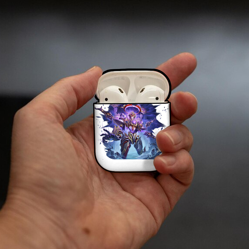 げんし神 さんペい genshin Sanpei AirPods 第2世代保護ケース ハードシェル ブラック 耐衝撃・防指紋・カラビナ付き