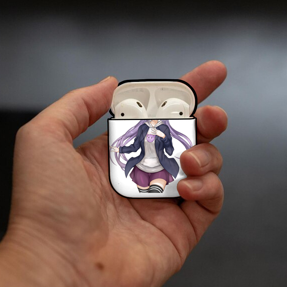 げんし神 刻晴 こくせい genshin Kokusei AirPods 第2世代保護ケース ハードシェル ブラック 耐衝撃・防指紋・カラビナ付き