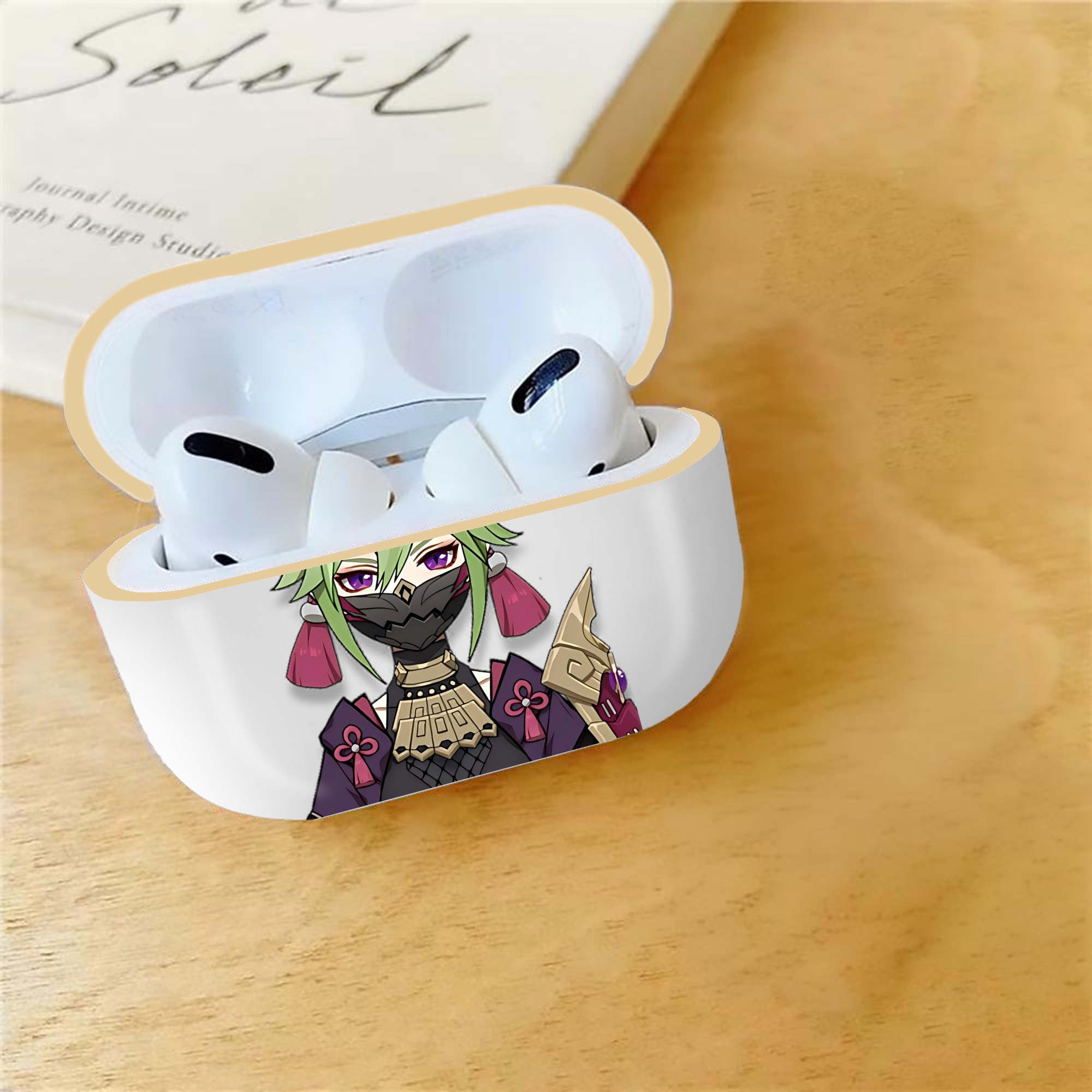 げんし神  久岐忍 くき しのぶ genshin Kuki Shinobu 【AirPods Pro用】ハードシェル保護ケース｜耐衝撃・防指紋・カラビナ付き商品仕様