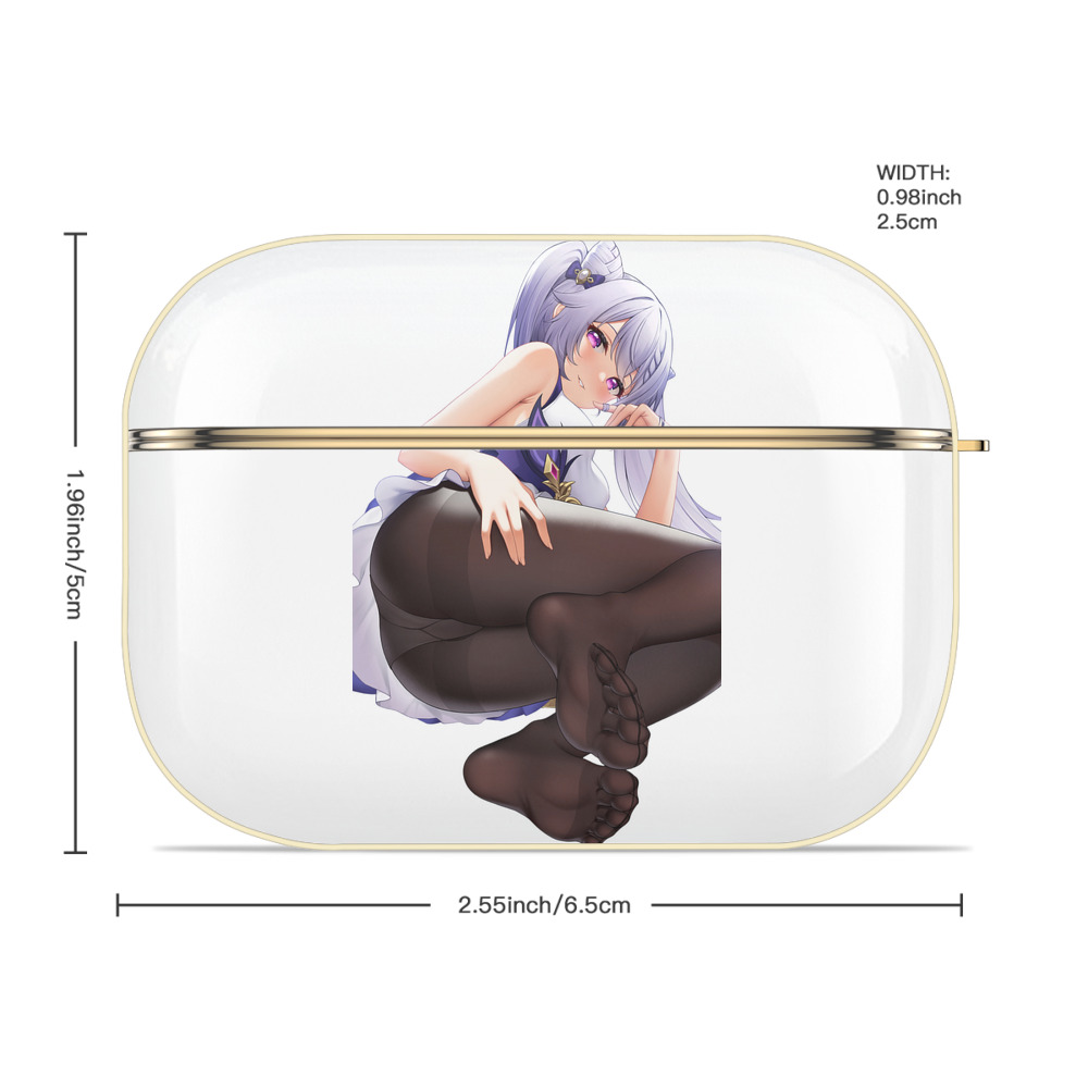 げんし神 刻晴 こくせい genshin Kokusei 【AirPods Pro用】ハードシェル保護ケース｜耐衝撃・防指紋・カラビナ付き商品仕様