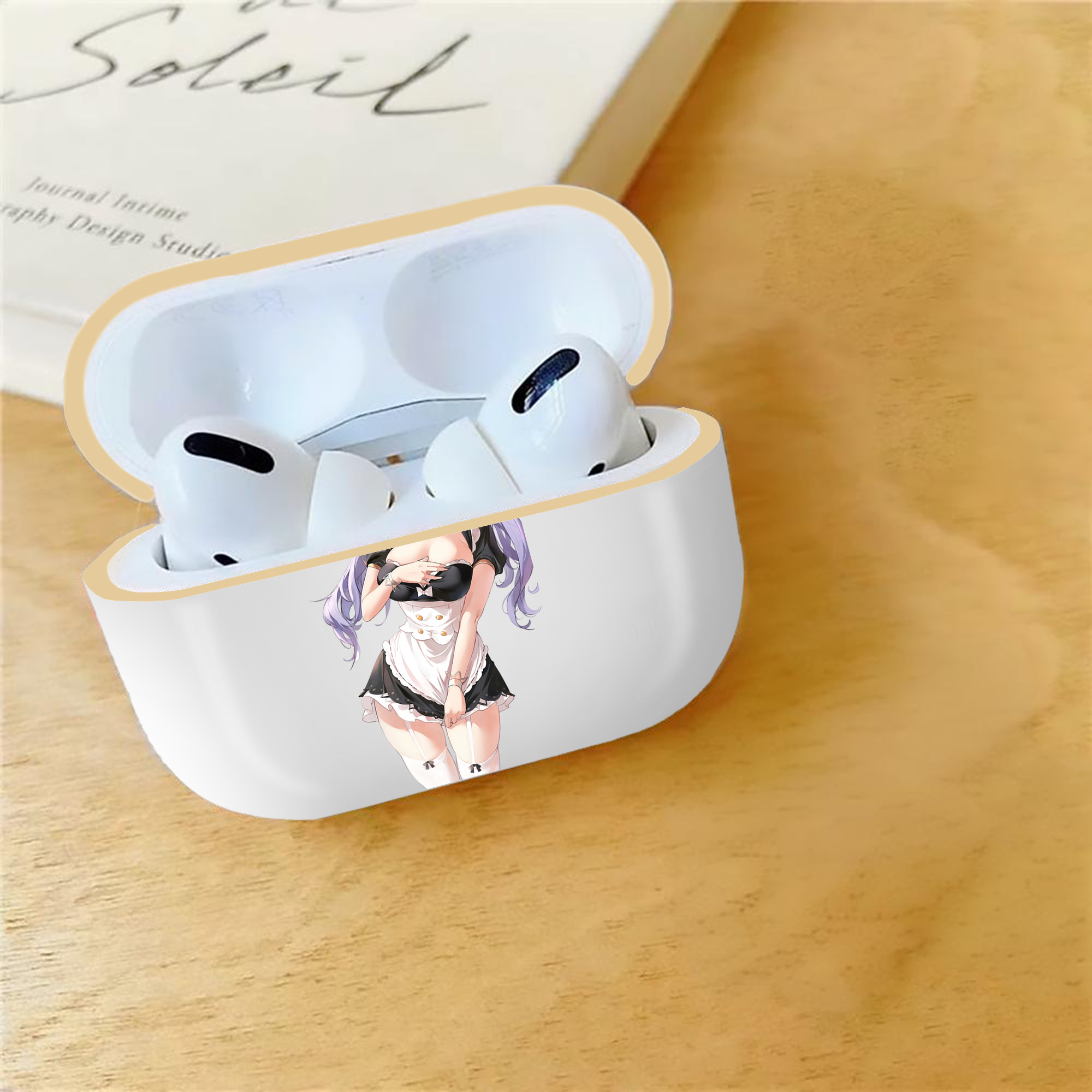 げんし神 刻晴 こくせい genshin Kokusei 【AirPods Pro用】ハードシェル保護ケース｜耐衝撃・防指紋・カラビナ付き商品仕様