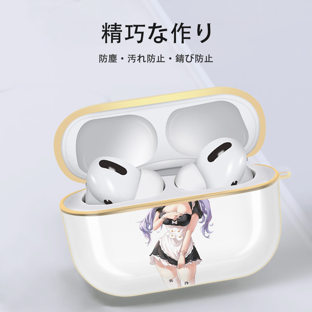 げんし神 刻晴 こくせい genshin Kokusei 【AirPods Pro用】ハードシェル保護ケース｜耐衝撃・防指紋・カラビナ付き商品仕様