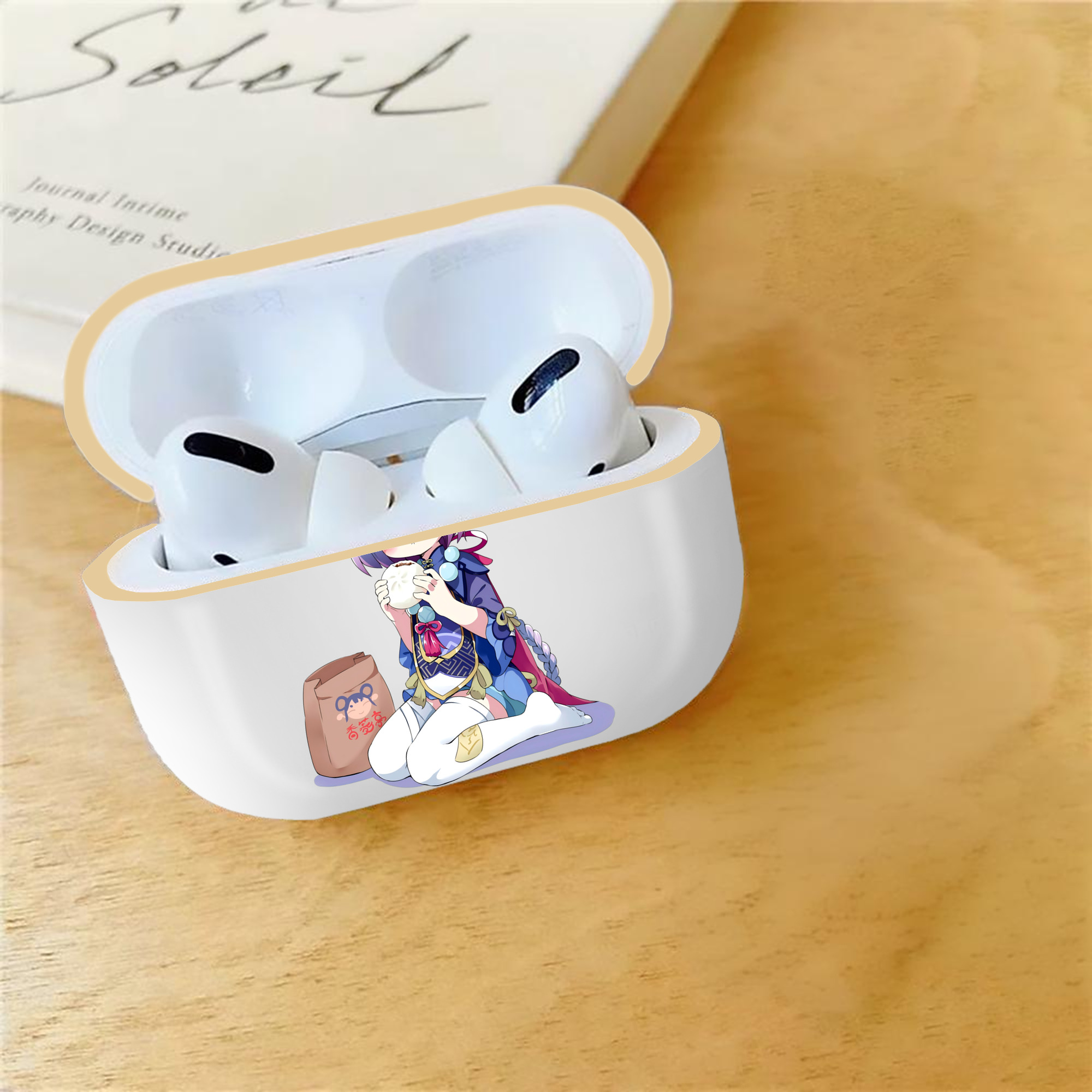 げんし神 七七 なな  genshin Nana 【AirPods Pro用】ハードシェル保護ケース｜耐衝撃・防指紋・カラビナ付き商品仕様