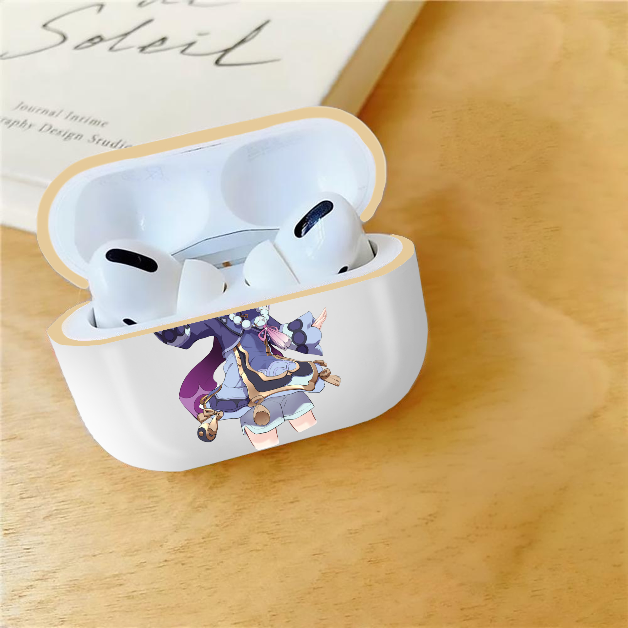 げんし神 七七 なな  genshin Nana 【AirPods Pro用】ハードシェル保護ケース｜耐衝撃・防指紋・カラビナ付き商品仕様