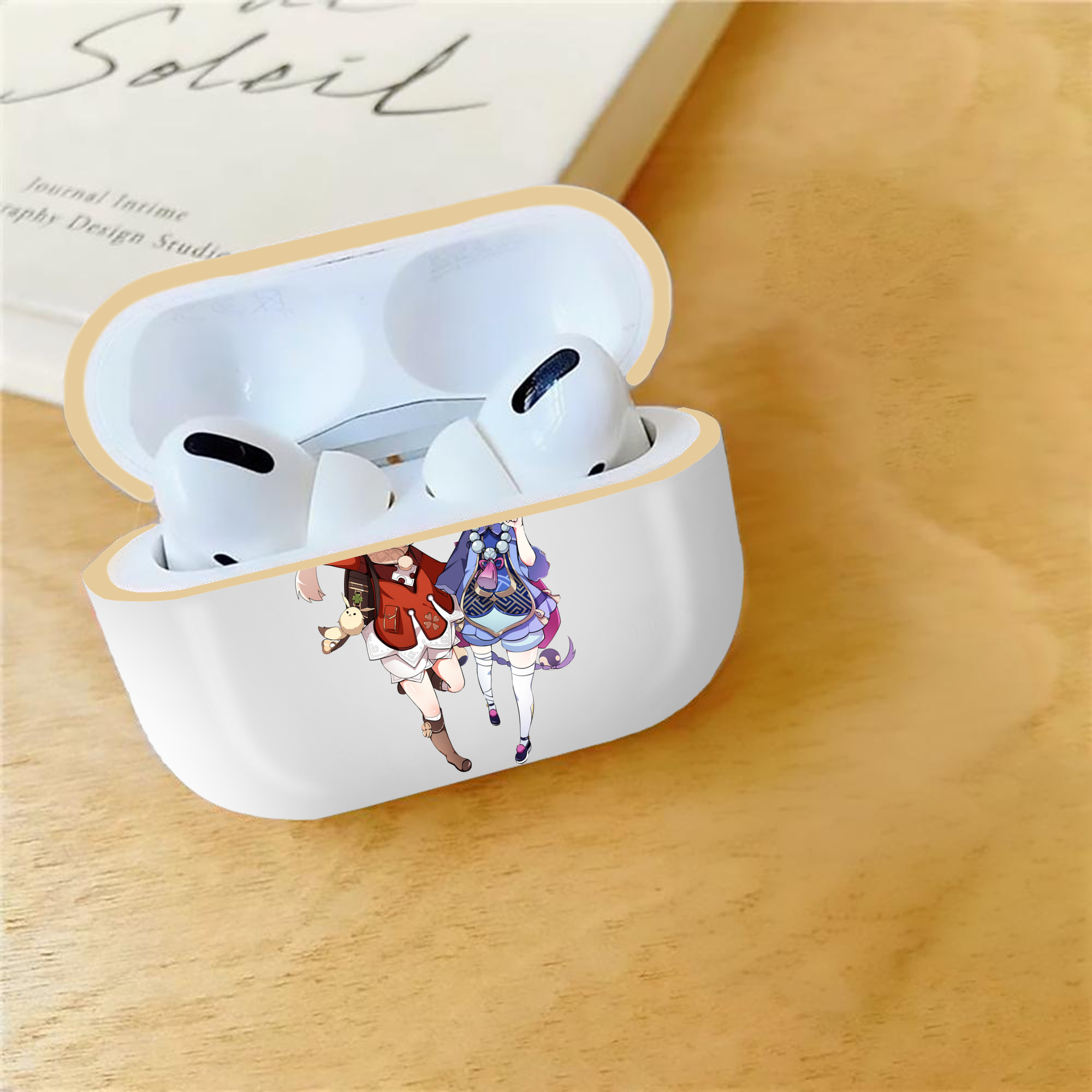 げんし神 七七 なな  genshin Nana 【AirPods Pro用】ハードシェル保護ケース｜耐衝撃・防指紋・カラビナ付き商品仕様