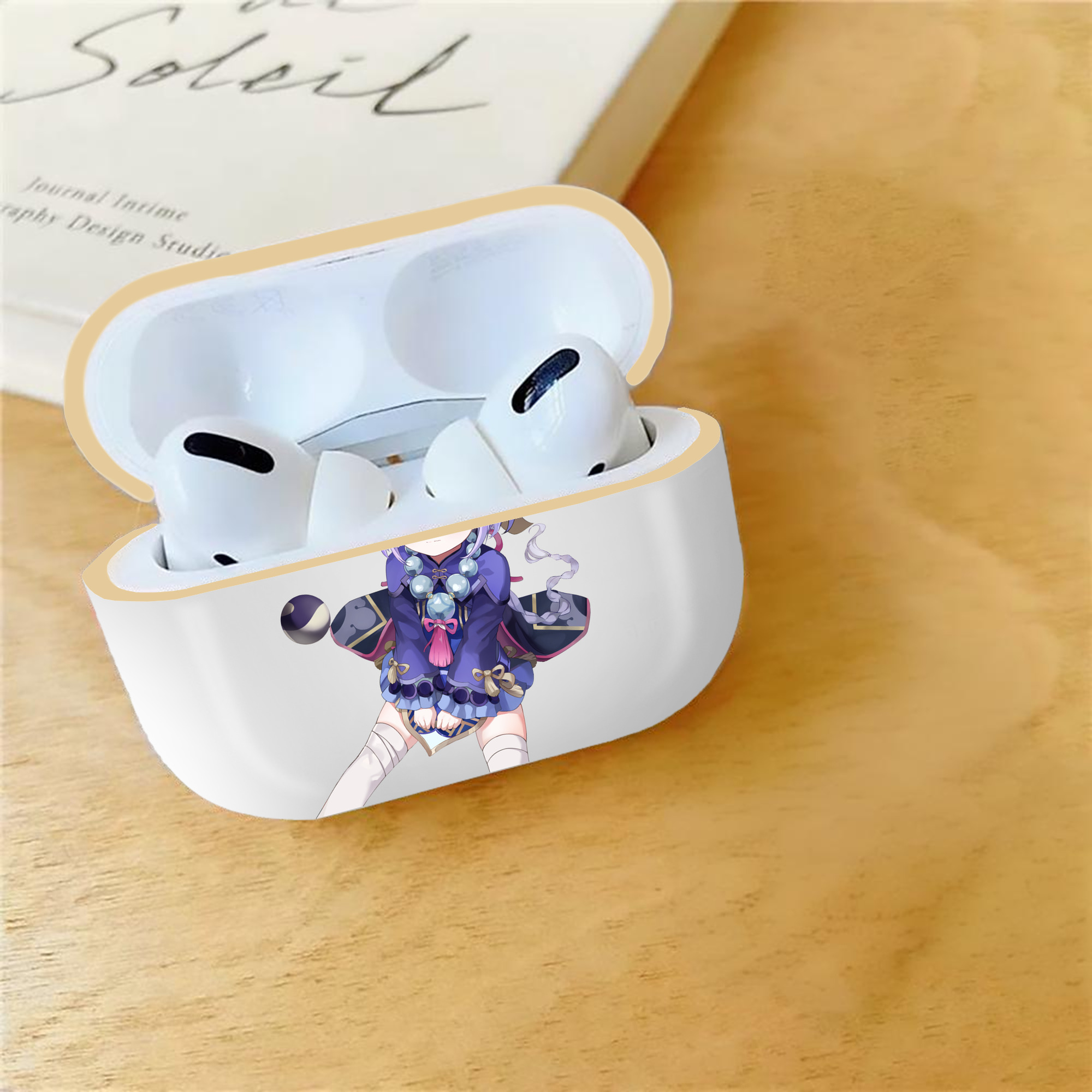 げんし神 七七 なな  genshin Nana 【AirPods Pro用】ハードシェル保護ケース｜耐衝撃・防指紋・カラビナ付き商品仕様