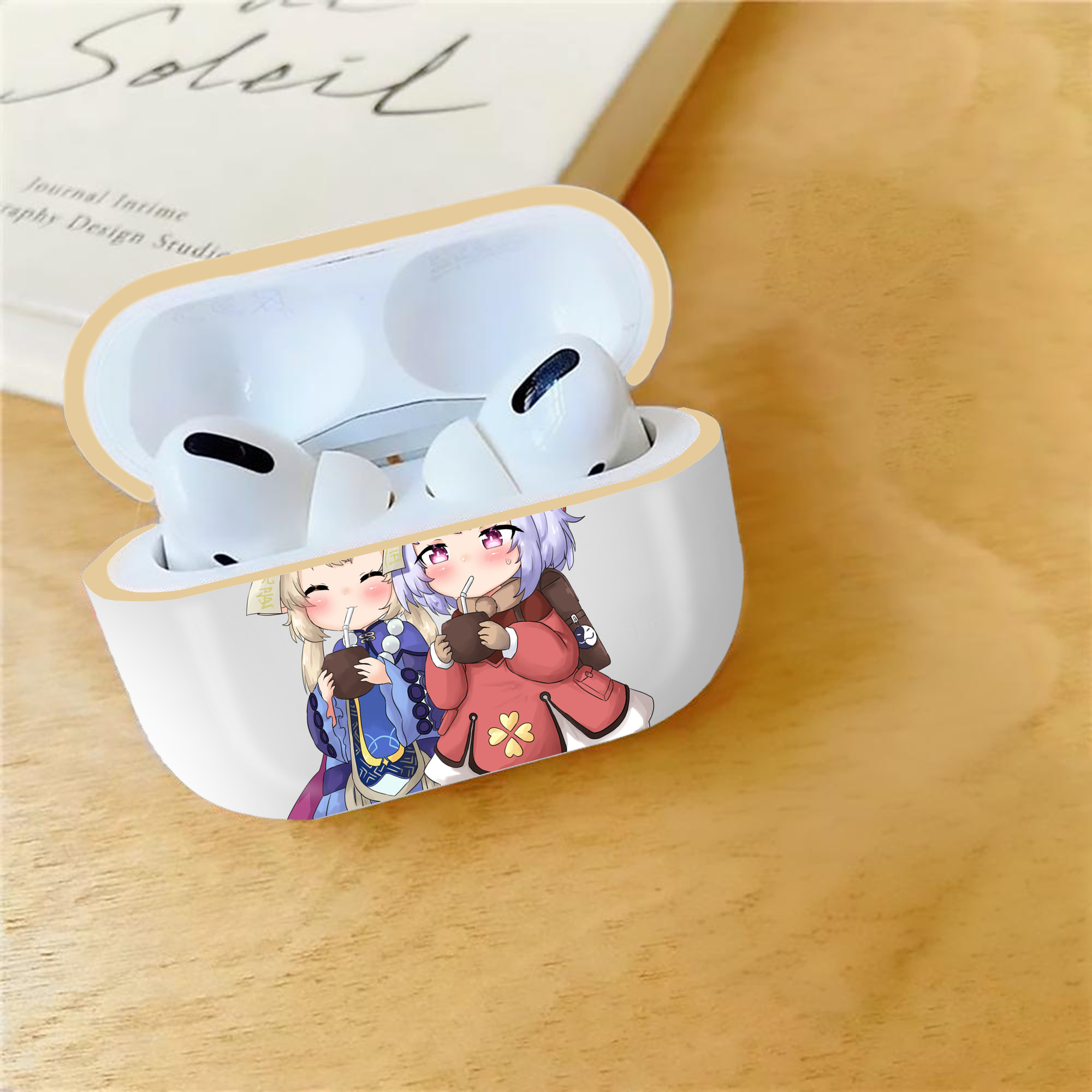 げんし神 七七 なな  genshin Nana 【AirPods Pro用】ハードシェル保護ケース｜耐衝撃・防指紋・カラビナ付き商品仕様