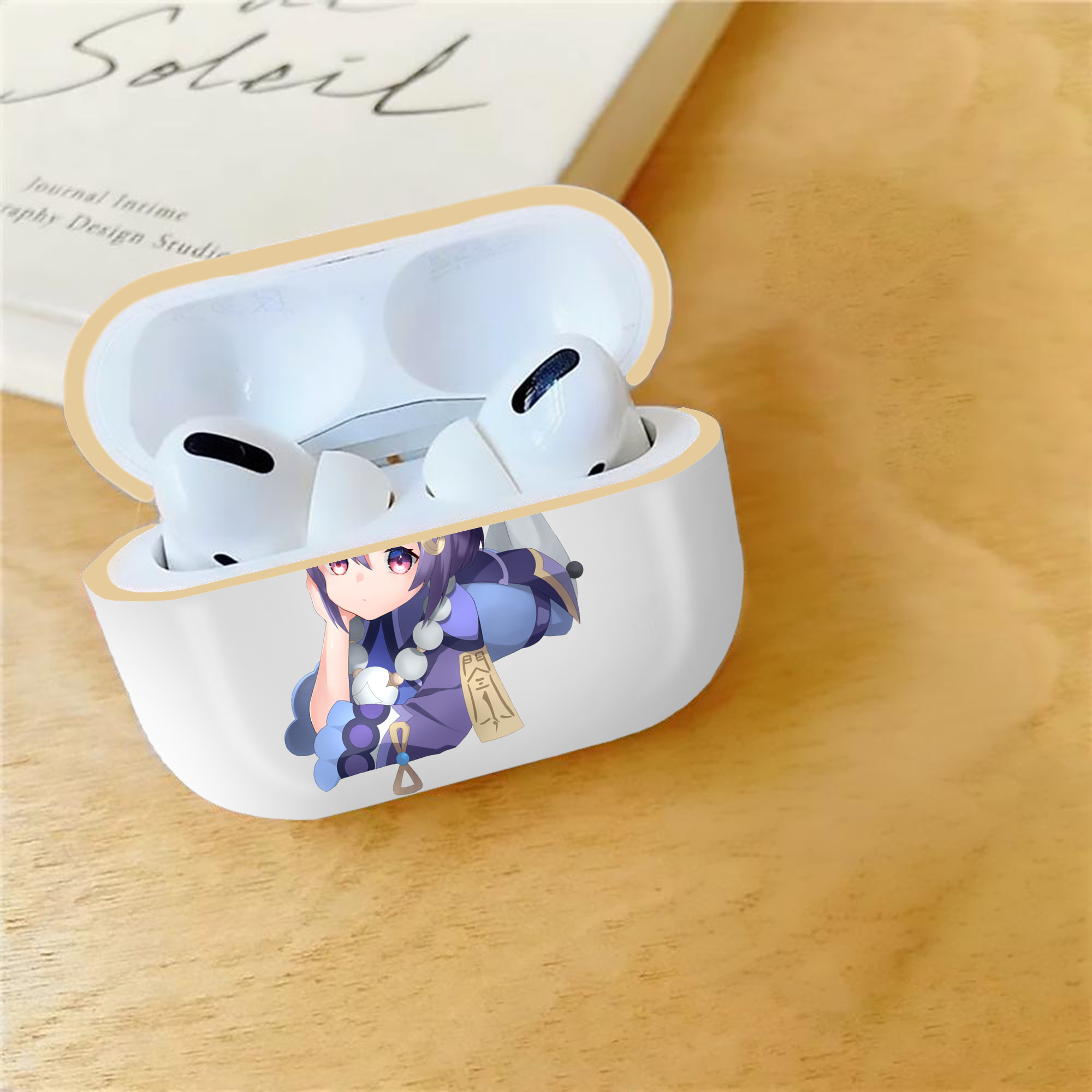 げんし神 七七 なな  genshin Nana 【AirPods Pro用】ハードシェル保護ケース｜耐衝撃・防指紋・カラビナ付き商品仕様