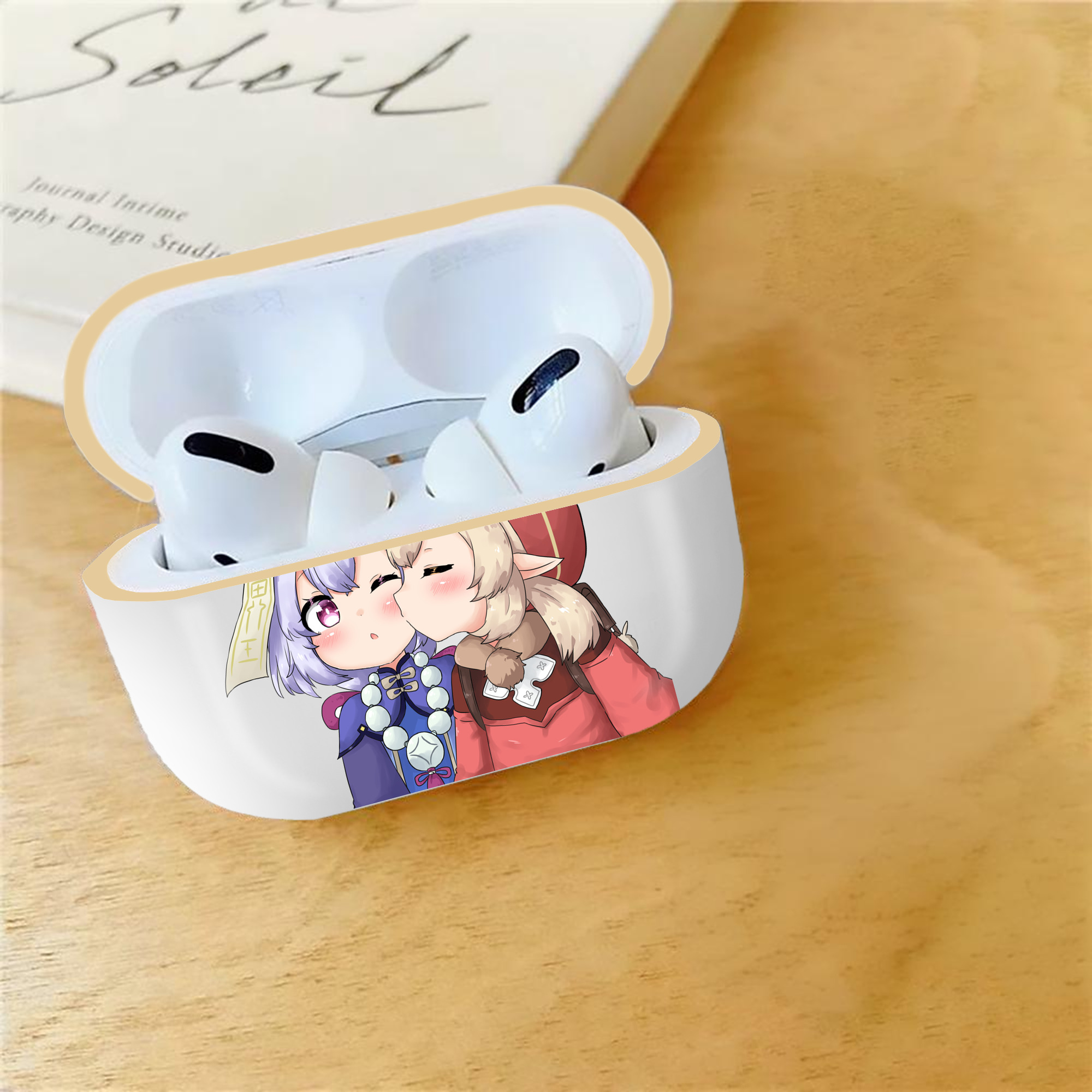 げんし神 七七 なな  genshin Nana 【AirPods Pro用】ハードシェル保護ケース｜耐衝撃・防指紋・カラビナ付き商品仕様