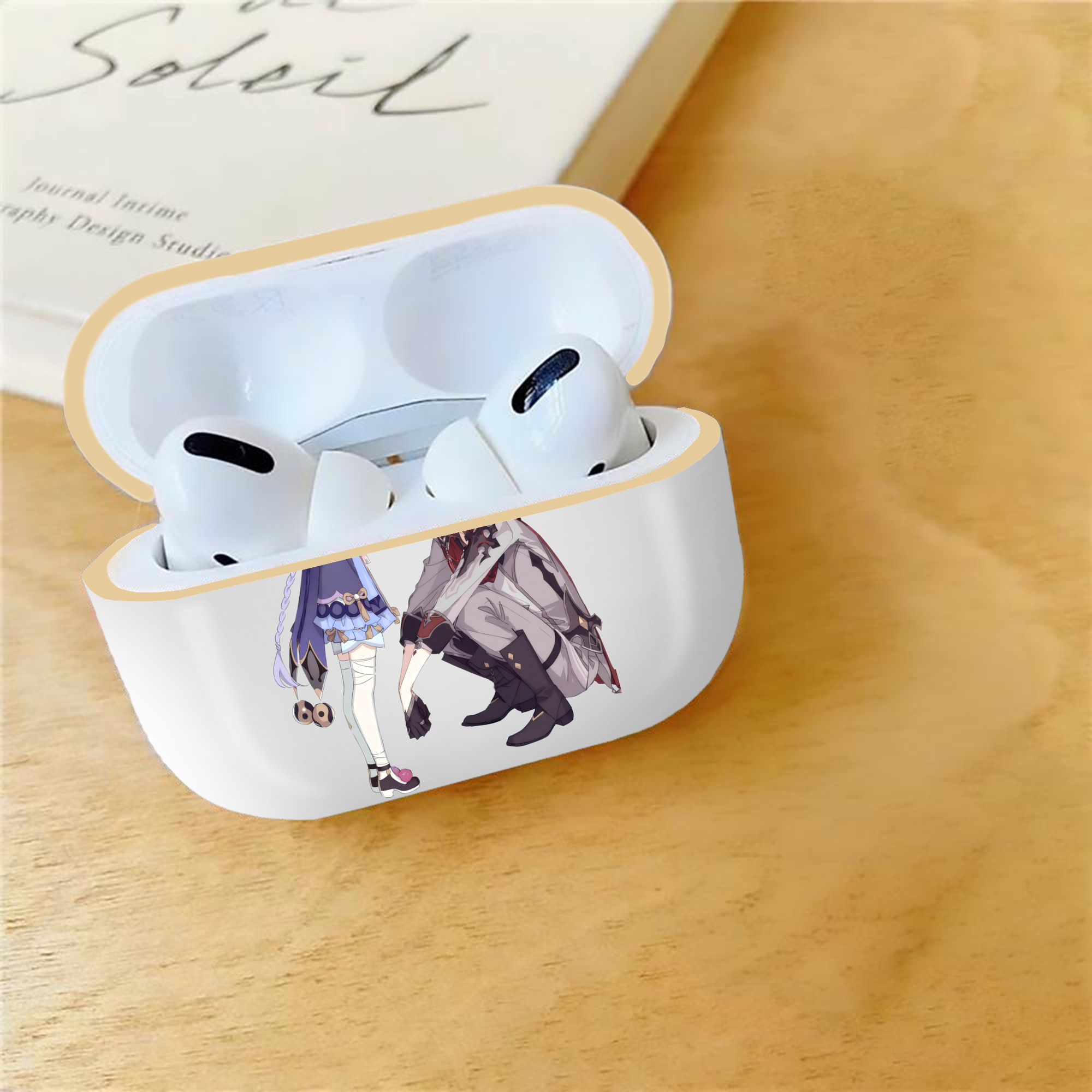 げんし神 七七 なな  genshin Nana 【AirPods Pro用】ハードシェル保護ケース｜耐衝撃・防指紋・カラビナ付き商品仕様