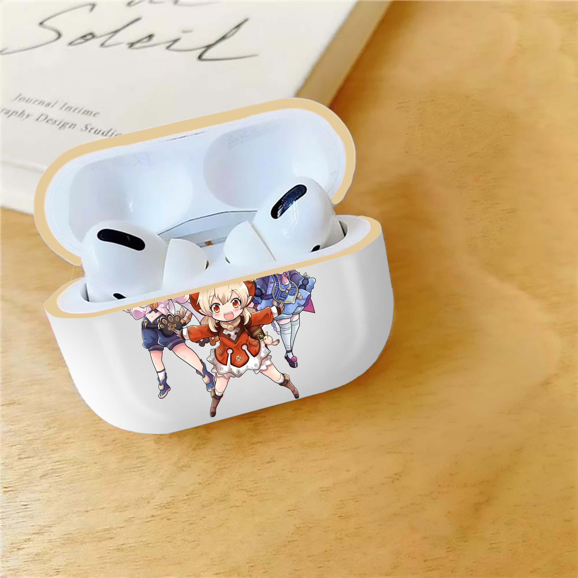 げんし神 七七 なな  genshin Nana 【AirPods Pro用】ハードシェル保護ケース｜耐衝撃・防指紋・カラビナ付き商品仕様