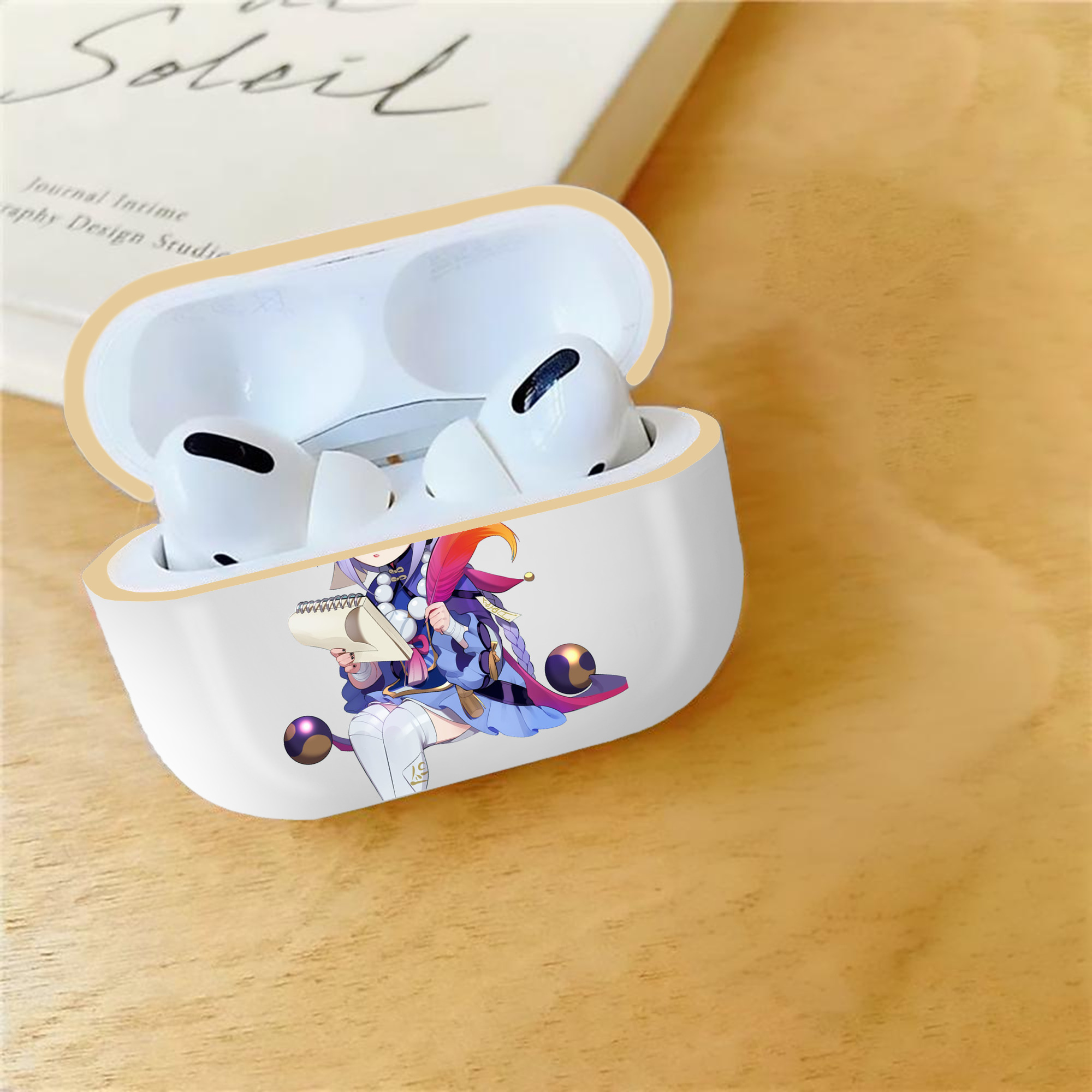 げんし神 七七 なな  genshin Nana 【AirPods Pro用】ハードシェル保護ケース｜耐衝撃・防指紋・カラビナ付き商品仕様