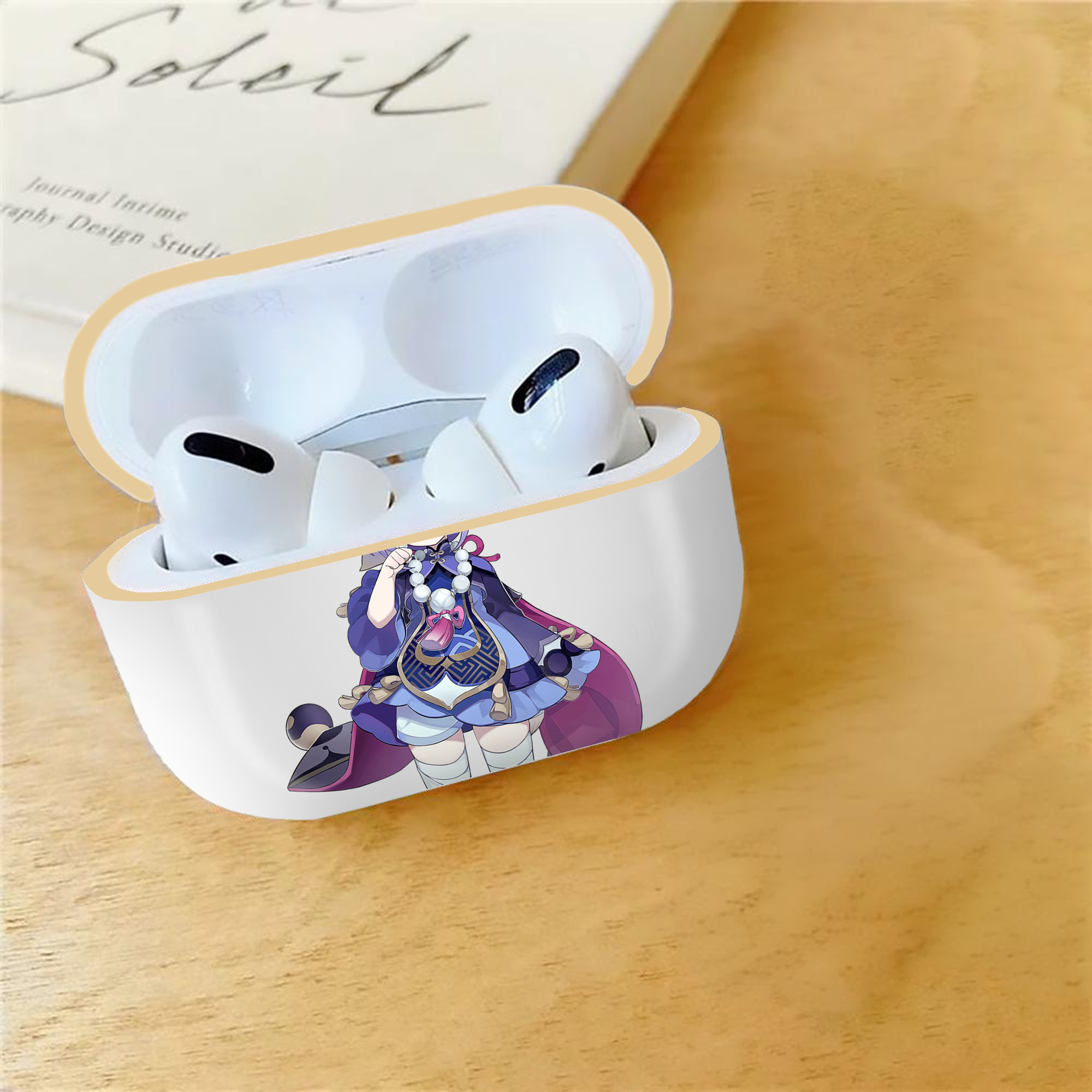 げんし神 七七 なな  genshin Nana 【AirPods Pro用】ハードシェル保護ケース｜耐衝撃・防指紋・カラビナ付き商品仕様