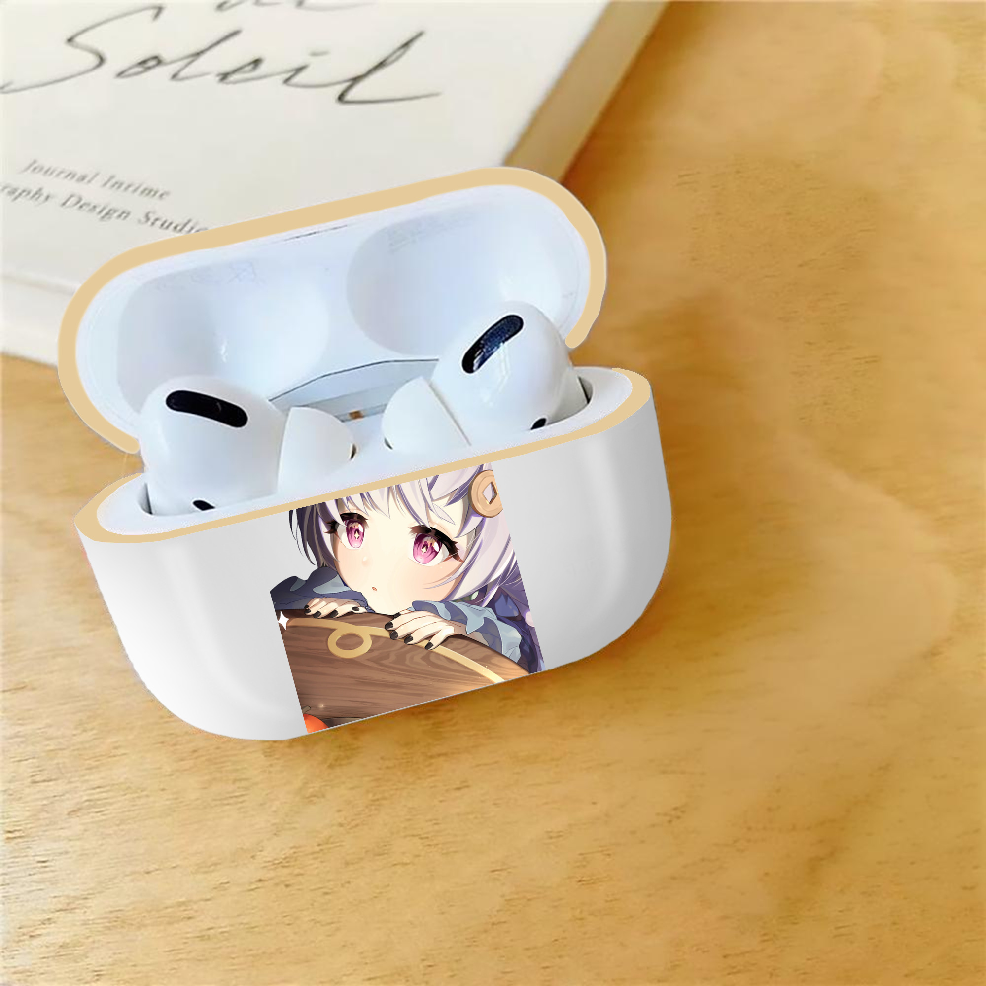 げんし神 七七 なな  genshin Nana 【AirPods Pro用】ハードシェル保護ケース｜耐衝撃・防指紋・カラビナ付き商品仕様