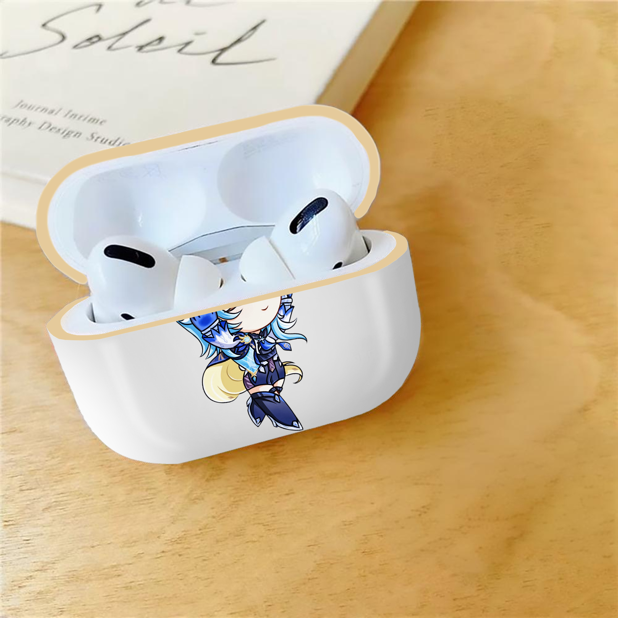 げんし神 优菈 ゆうら genshin Yūra 【AirPods Pro用】ハードシェル保護ケース｜耐衝撃・防指紋・カラビナ付き商品仕様