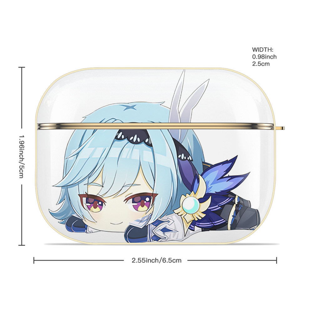 げんし神 优菈 ゆうら genshin Yūra 【AirPods Pro用】ハードシェル保護ケース｜耐衝撃・防指紋・カラビナ付き商品仕様