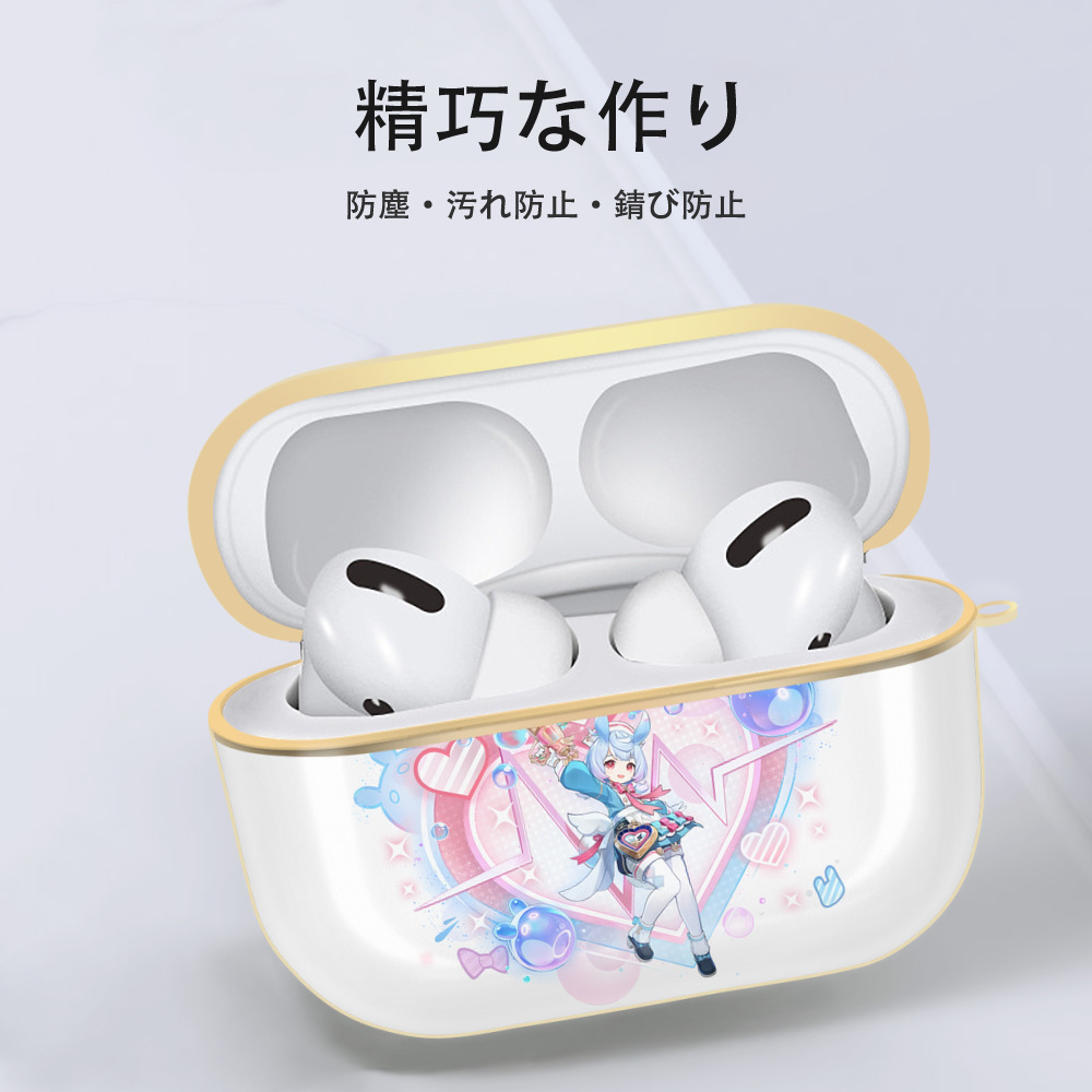 げんし神 シゲウィン genshin Shigewin 【AirPods Pro用】ハードシェル保護ケース｜耐衝撃・防指紋・カラビナ付き商品仕様