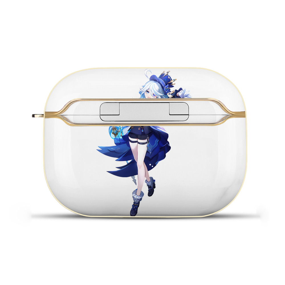 げんし神 フリーナ genshin Furina 【AirPods Pro用】ハードシェル保護ケース｜耐衝撃・防指紋・カラビナ付き商品仕様