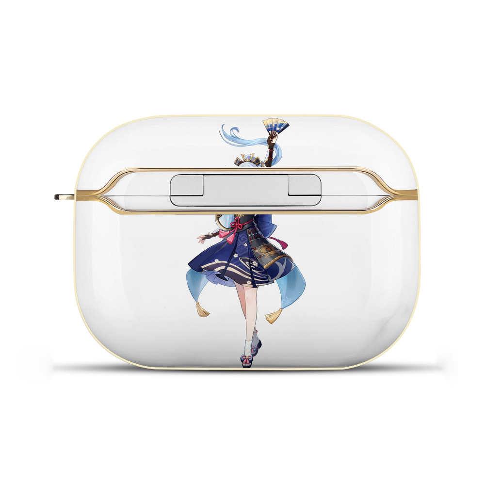 げんし神 神里綾華 神宮寺レン genshin Kamimiya Ren 【AirPods Pro用】ハードシェル保護ケース｜耐衝撃・防指紋・カラビナ付き商品仕様