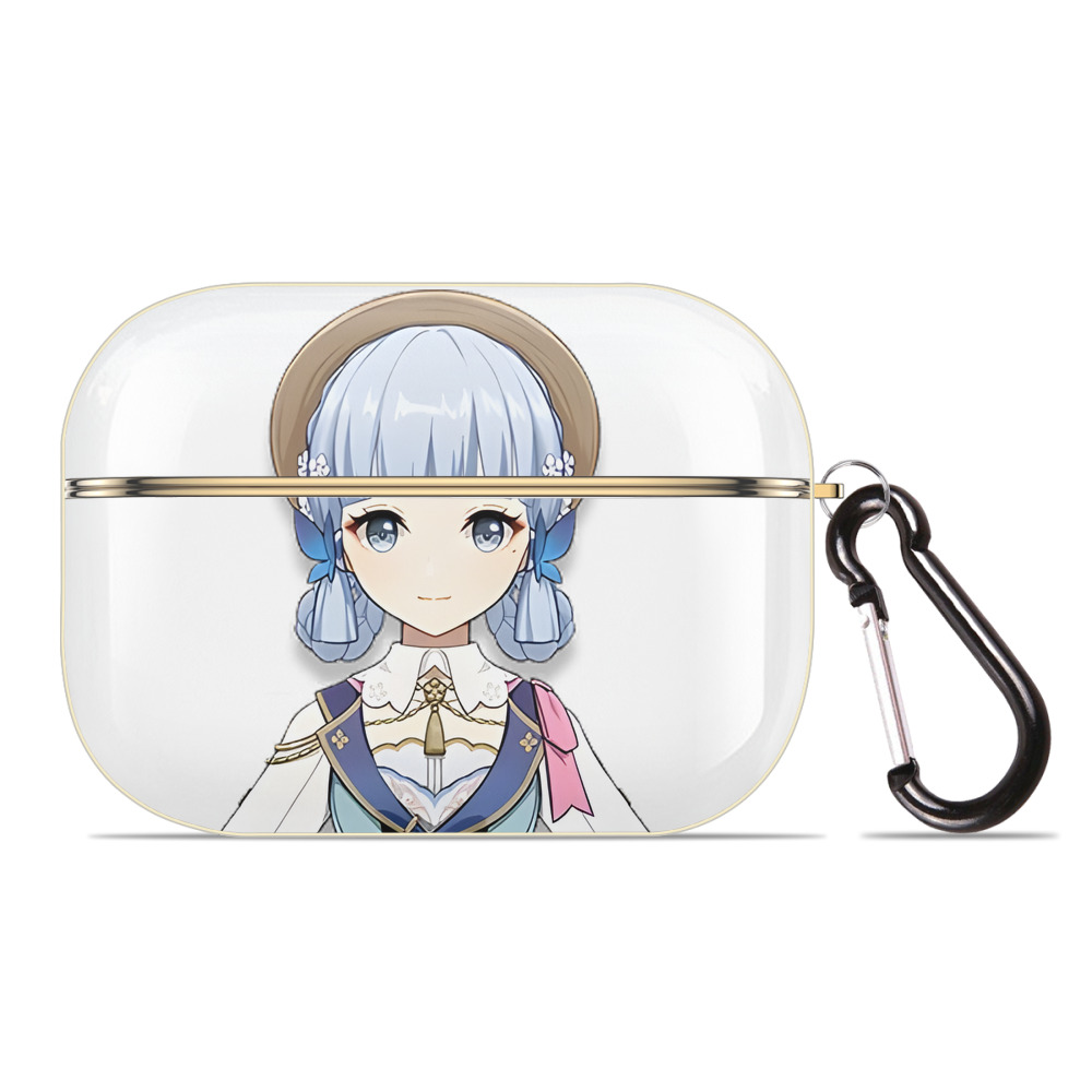 げんし神 神里綾華 神宮寺レン genshin Kamimiya Ren 【AirPods Pro用】ハードシェル保護ケース｜耐衝撃・防指紋・カラビナ付き商品仕様