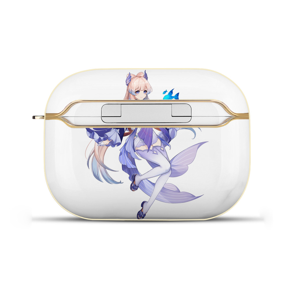 げんし神 珊瑚宮心海 サンゴノミヤ・ココミ genshin Sangonomiya Kokomi 【AirPods Pro用】ハードシェル保護ケース｜耐衝撃・防指紋・カラビナ付き商品仕様