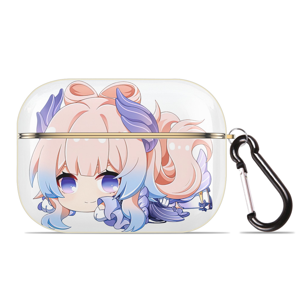 げんし神 珊瑚宮心海 サンゴノミヤ・ココミ genshin Sangonomiya Kokomi 【AirPods Pro用】ハードシェル保護ケース｜耐衝撃・防指紋・カラビナ付き商品仕様