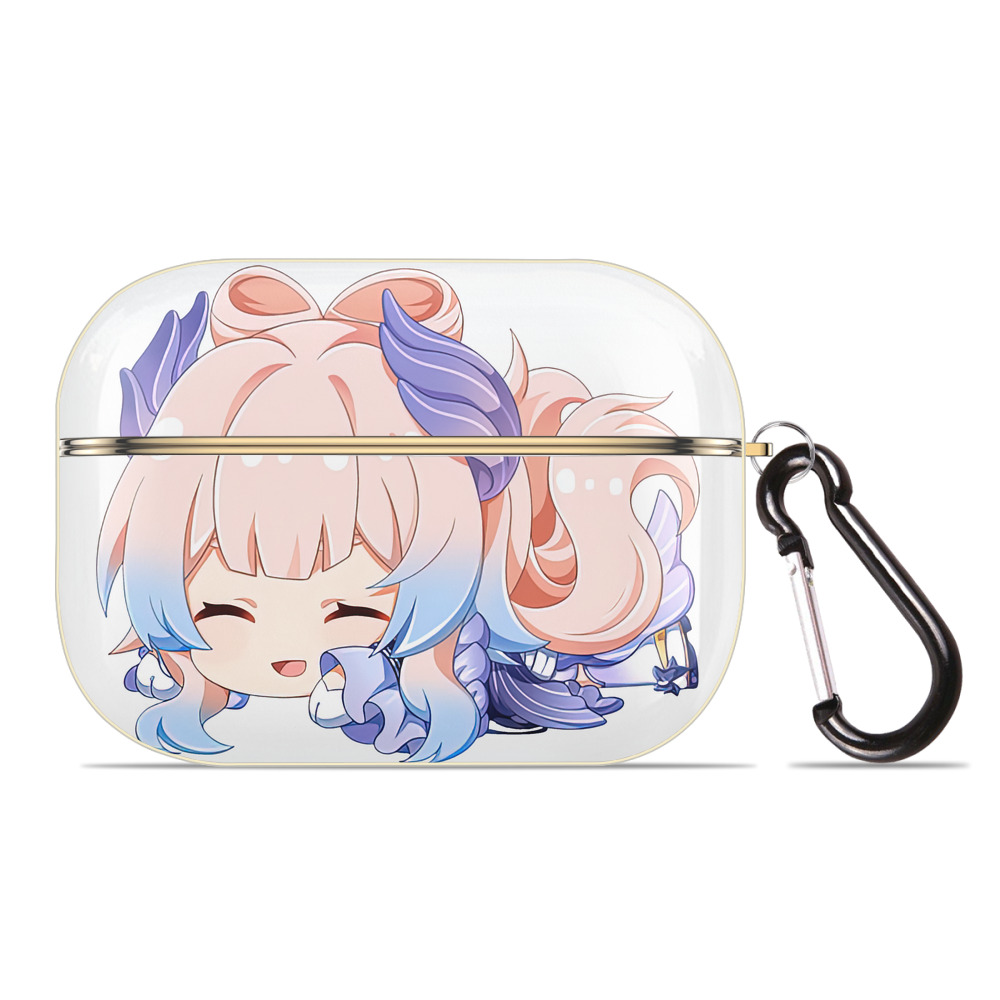 げんし神 珊瑚宮心海 サンゴノミヤ・ココミ genshin Sangonomiya Kokomi 【AirPods Pro用】ハードシェル保護ケース｜耐衝撃・防指紋・カラビナ付き商品仕様