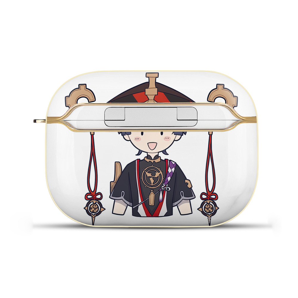 げんし神 さんペい genshin Sanpei 【AirPods Pro用】ハードシェル保護ケース｜耐衝撃・防指紋・カラビナ付き商品仕様