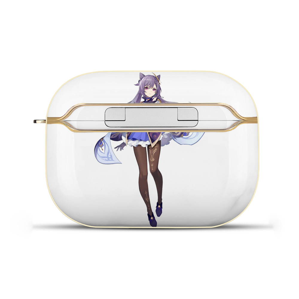 げんし神 刻晴 こくせい genshin Kokusei 【AirPods Pro用】ハードシェル保護ケース｜耐衝撃・防指紋・カラビナ付き商品仕様