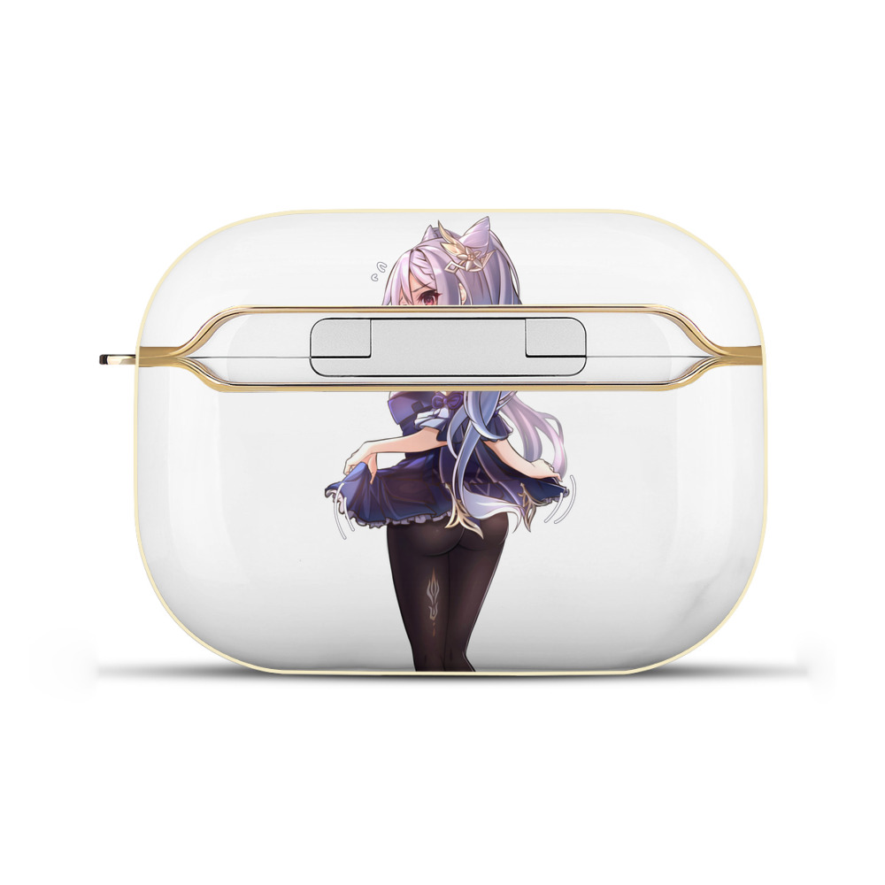 げんし神 刻晴 こくせい genshin Kokusei 【AirPods Pro用】ハードシェル保護ケース｜耐衝撃・防指紋・カラビナ付き商品仕様
