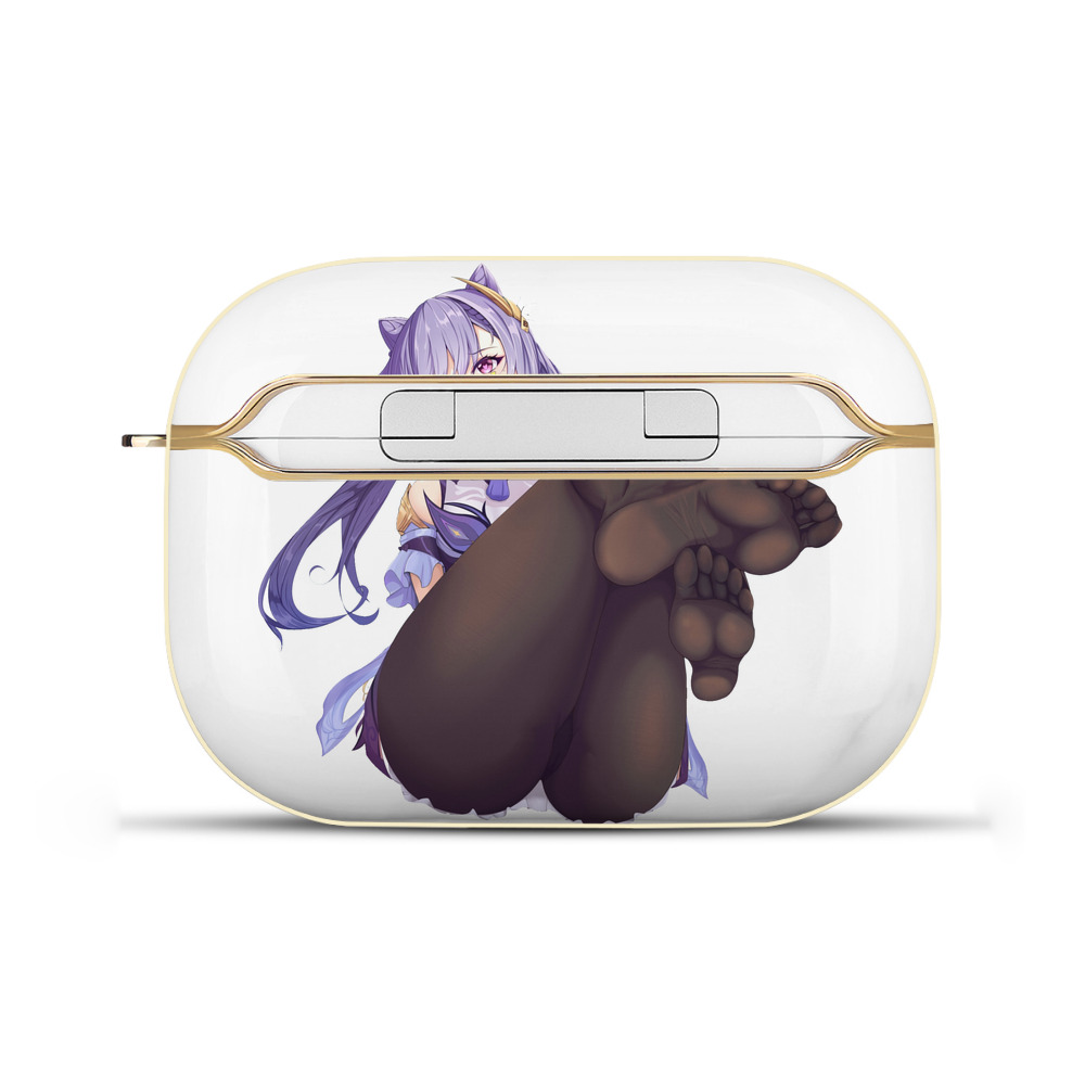 げんし神 刻晴 こくせい genshin Kokusei 【AirPods Pro用】ハードシェル保護ケース｜耐衝撃・防指紋・カラビナ付き商品仕様