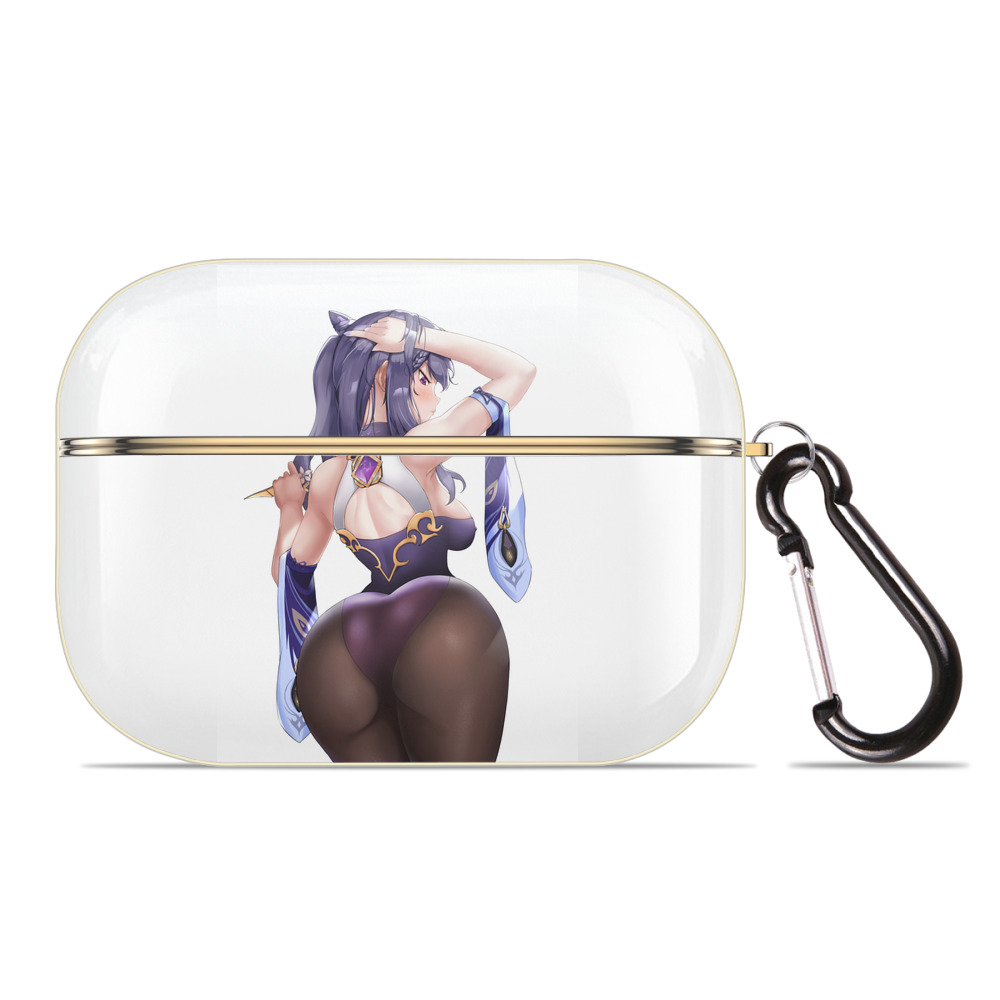 げんし神 刻晴 こくせい genshin Kokusei 【AirPods Pro用】ハードシェル保護ケース｜耐衝撃・防指紋・カラビナ付き商品仕様