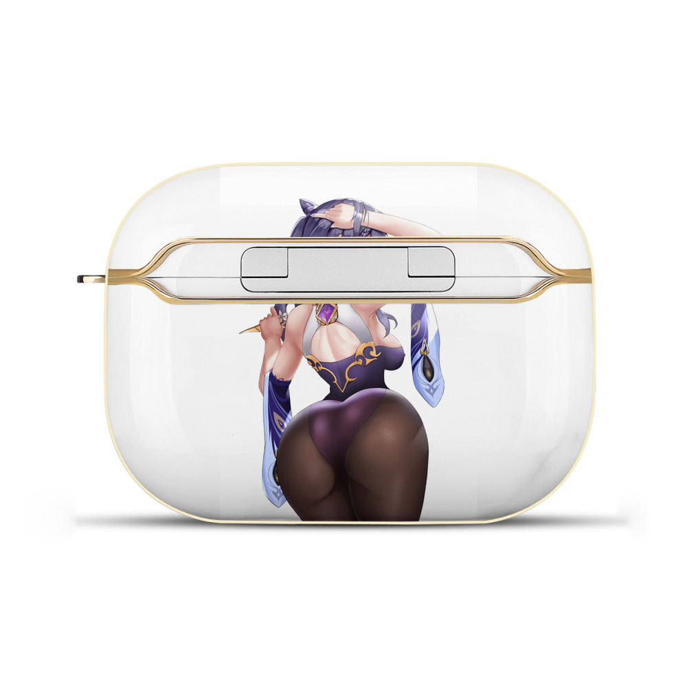 げんし神 刻晴 こくせい genshin Kokusei 【AirPods Pro用】ハードシェル保護ケース｜耐衝撃・防指紋・カラビナ付き商品仕様