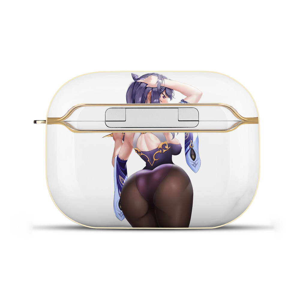 げんし神 刻晴 こくせい genshin Kokusei 【AirPods Pro用】ハードシェル保護ケース｜耐衝撃・防指紋・カラビナ付き商品仕様
