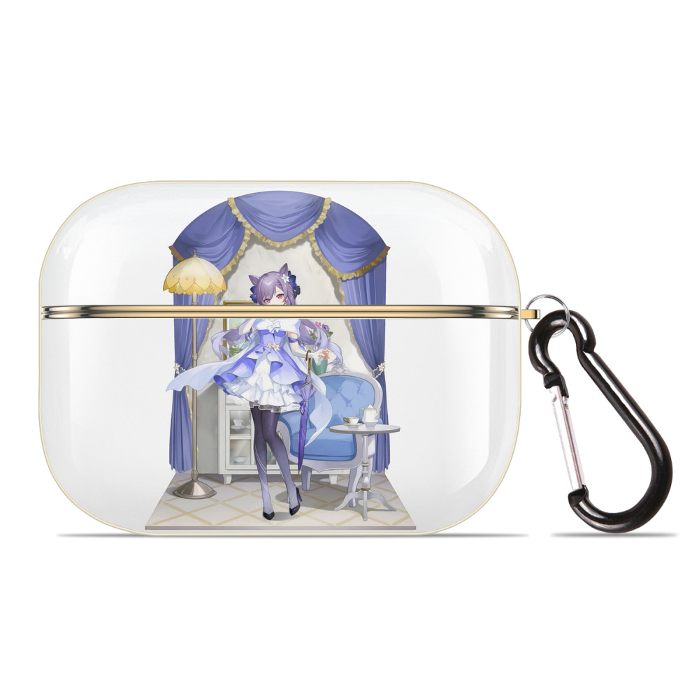げんし神 刻晴 こくせい genshin Kokusei 【AirPods Pro用】ハードシェル保護ケース｜耐衝撃・防指紋・カラビナ付き商品仕様