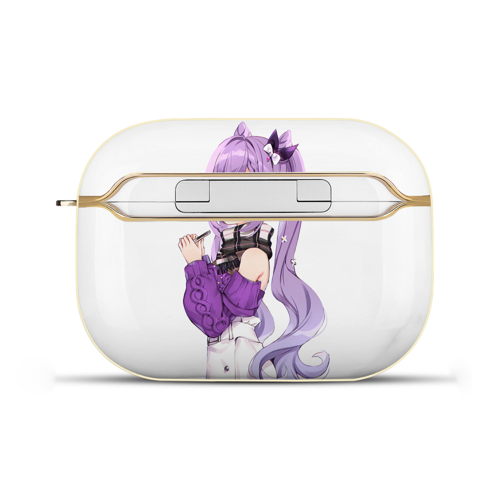 げんし神 刻晴 こくせい genshin Kokusei 【AirPods Pro用】ハードシェル保護ケース｜耐衝撃・防指紋・カラビナ付き商品仕様