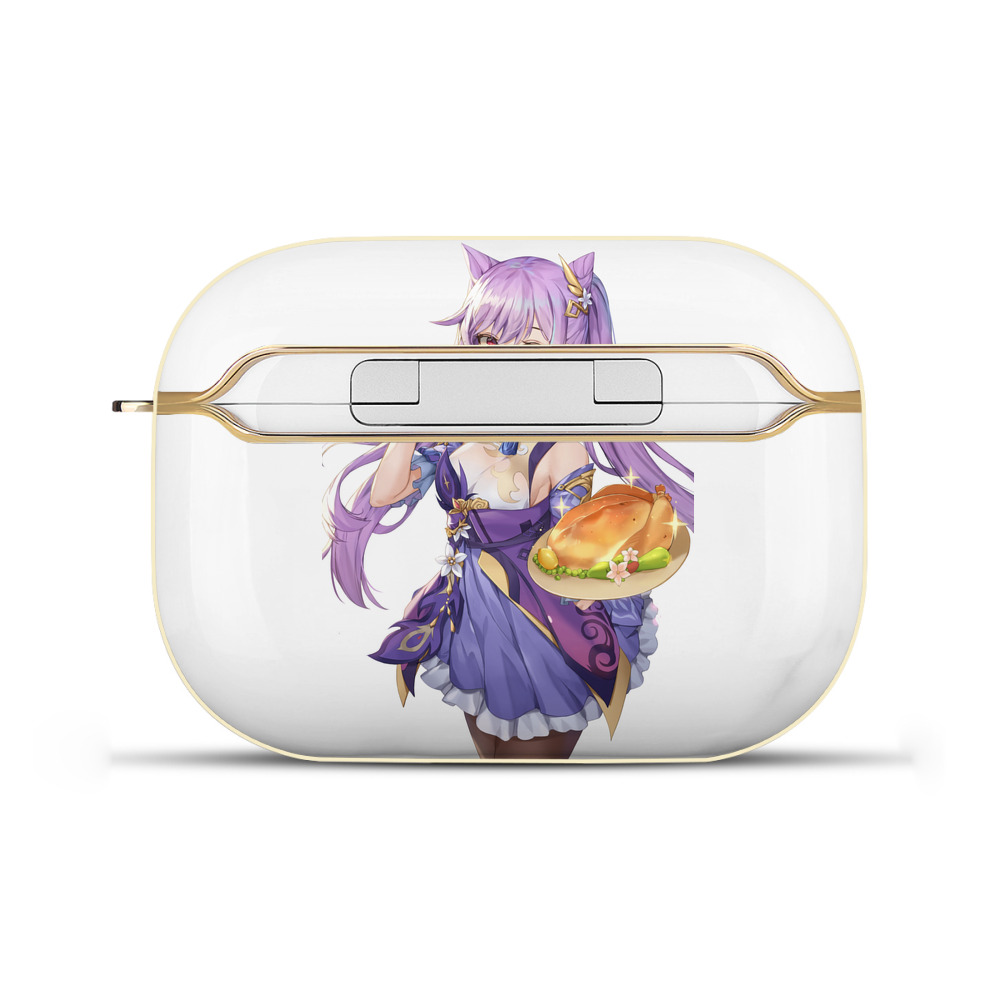 げんし神 刻晴 こくせい genshin Kokusei 【AirPods Pro用】ハードシェル保護ケース｜耐衝撃・防指紋・カラビナ付き商品仕様