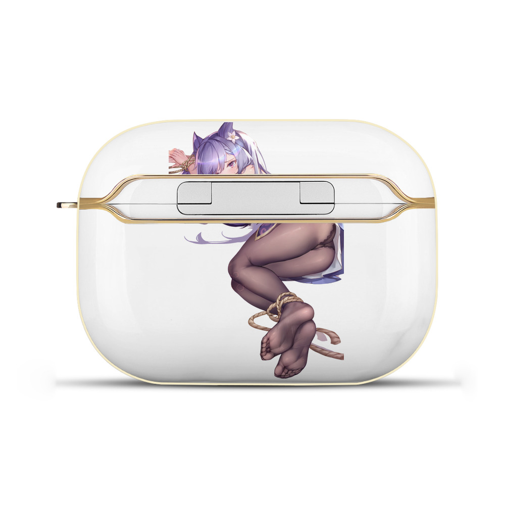 げんし神 刻晴 こくせい genshin Kokusei 【AirPods Pro用】ハードシェル保護ケース｜耐衝撃・防指紋・カラビナ付き商品仕様