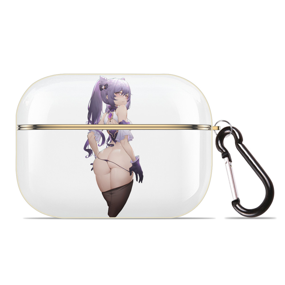 げんし神 刻晴 こくせい genshin Kokusei 【AirPods Pro用】ハードシェル保護ケース｜耐衝撃・防指紋・カラビナ付き商品仕様
