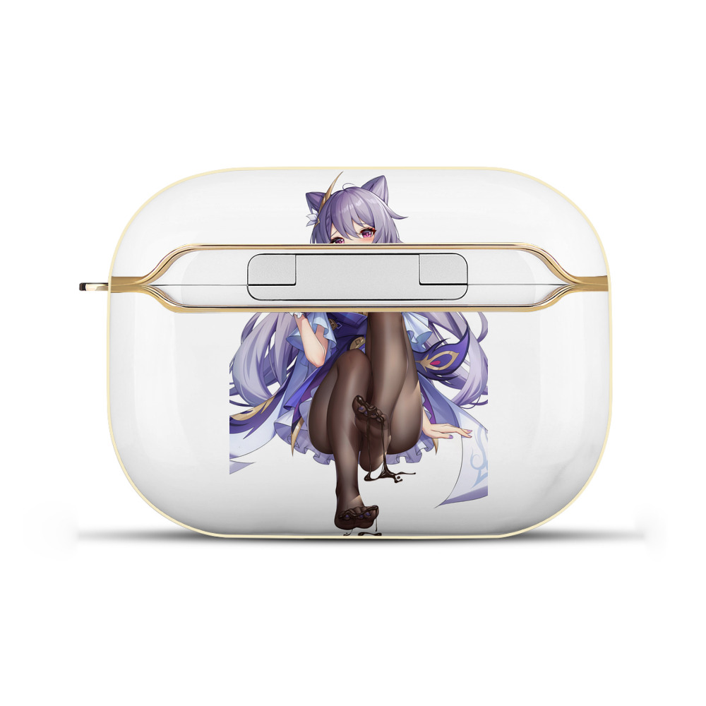 げんし神 刻晴 こくせい genshin Kokusei 【AirPods Pro用】ハードシェル保護ケース｜耐衝撃・防指紋・カラビナ付き商品仕様