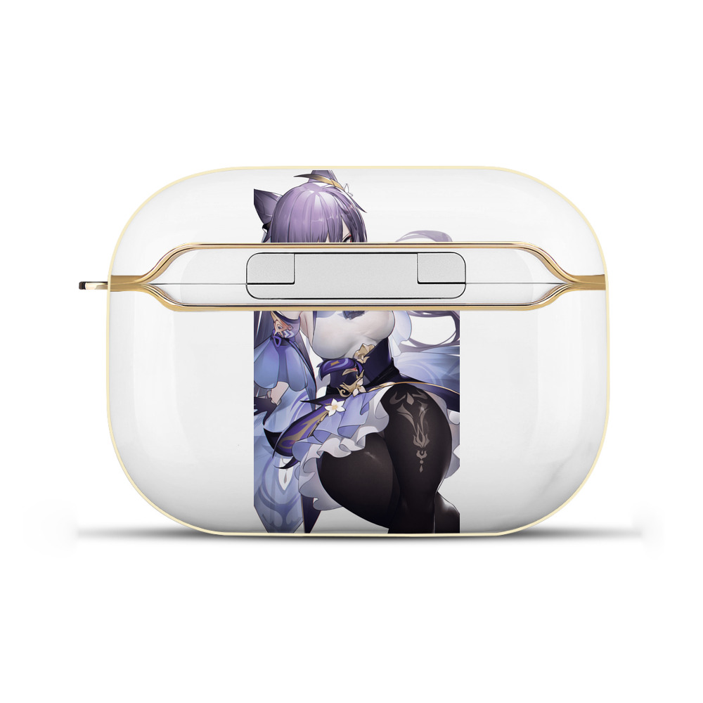 げんし神 刻晴 こくせい genshin Kokusei 【AirPods Pro用】ハードシェル保護ケース｜耐衝撃・防指紋・カラビナ付き商品仕様