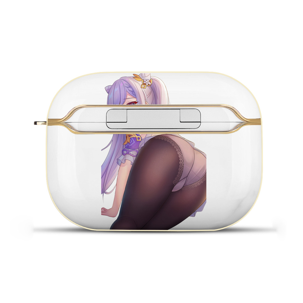 げんし神 刻晴 こくせい genshin Kokusei 【AirPods Pro用】ハードシェル保護ケース｜耐衝撃・防指紋・カラビナ付き商品仕様