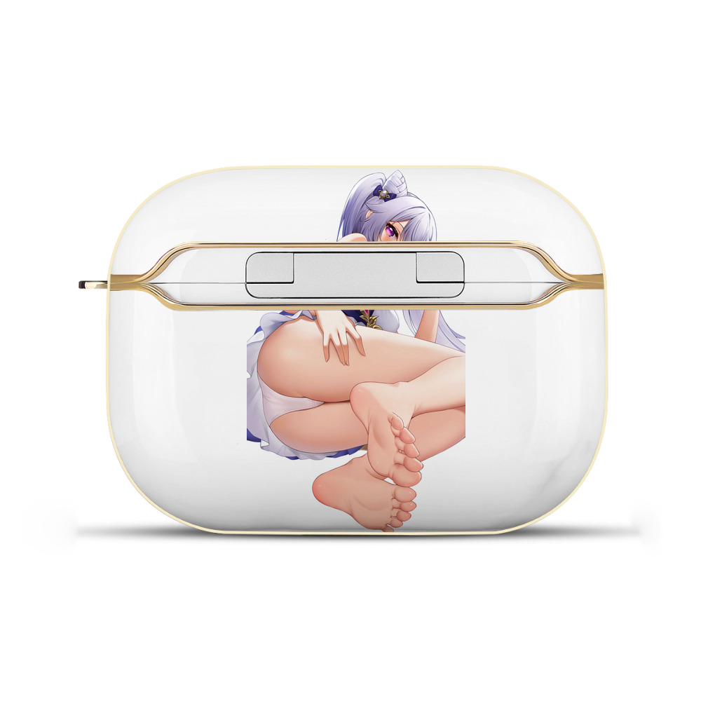 げんし神 刻晴 こくせい genshin Kokusei 【AirPods Pro用】ハードシェル保護ケース｜耐衝撃・防指紋・カラビナ付き商品仕様
