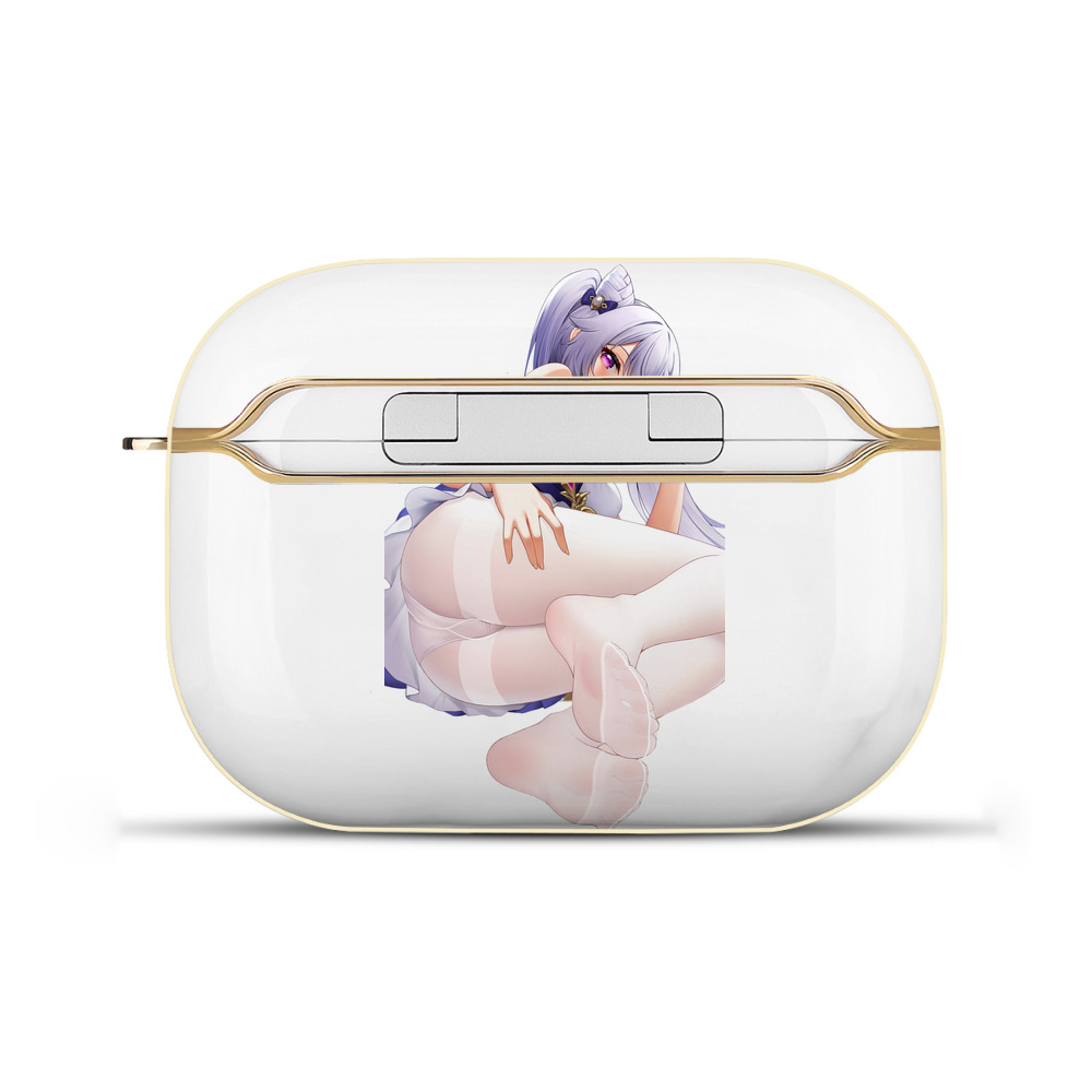 げんし神 刻晴 こくせい genshin Kokusei 【AirPods Pro用】ハードシェル保護ケース｜耐衝撃・防指紋・カラビナ付き商品仕様