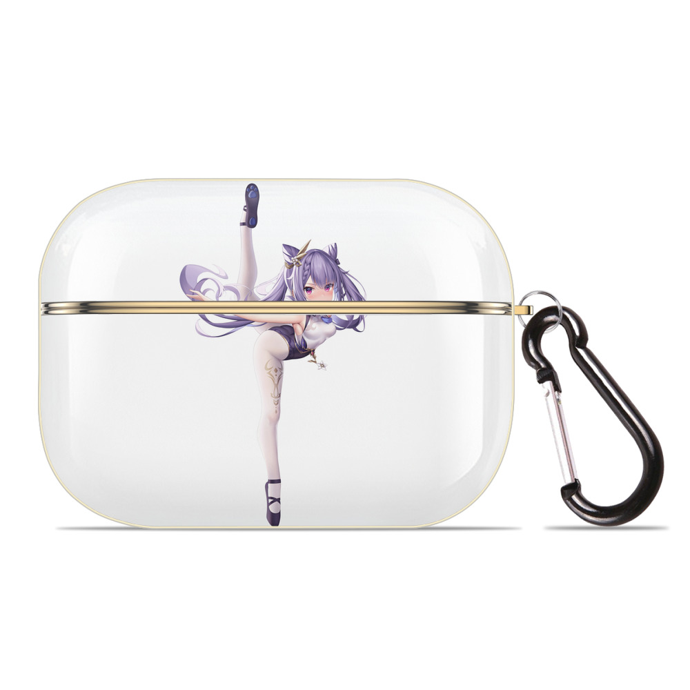 げんし神 刻晴 こくせい genshin Kokusei 【AirPods Pro用】ハードシェル保護ケース｜耐衝撃・防指紋・カラビナ付き商品仕様