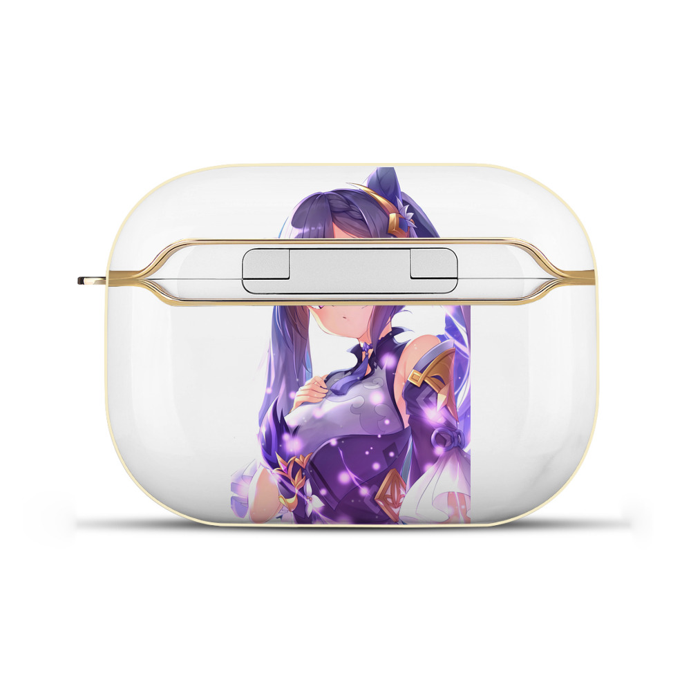げんし神 刻晴 こくせい genshin Kokusei 【AirPods Pro用】ハードシェル保護ケース｜耐衝撃・防指紋・カラビナ付き商品仕様
