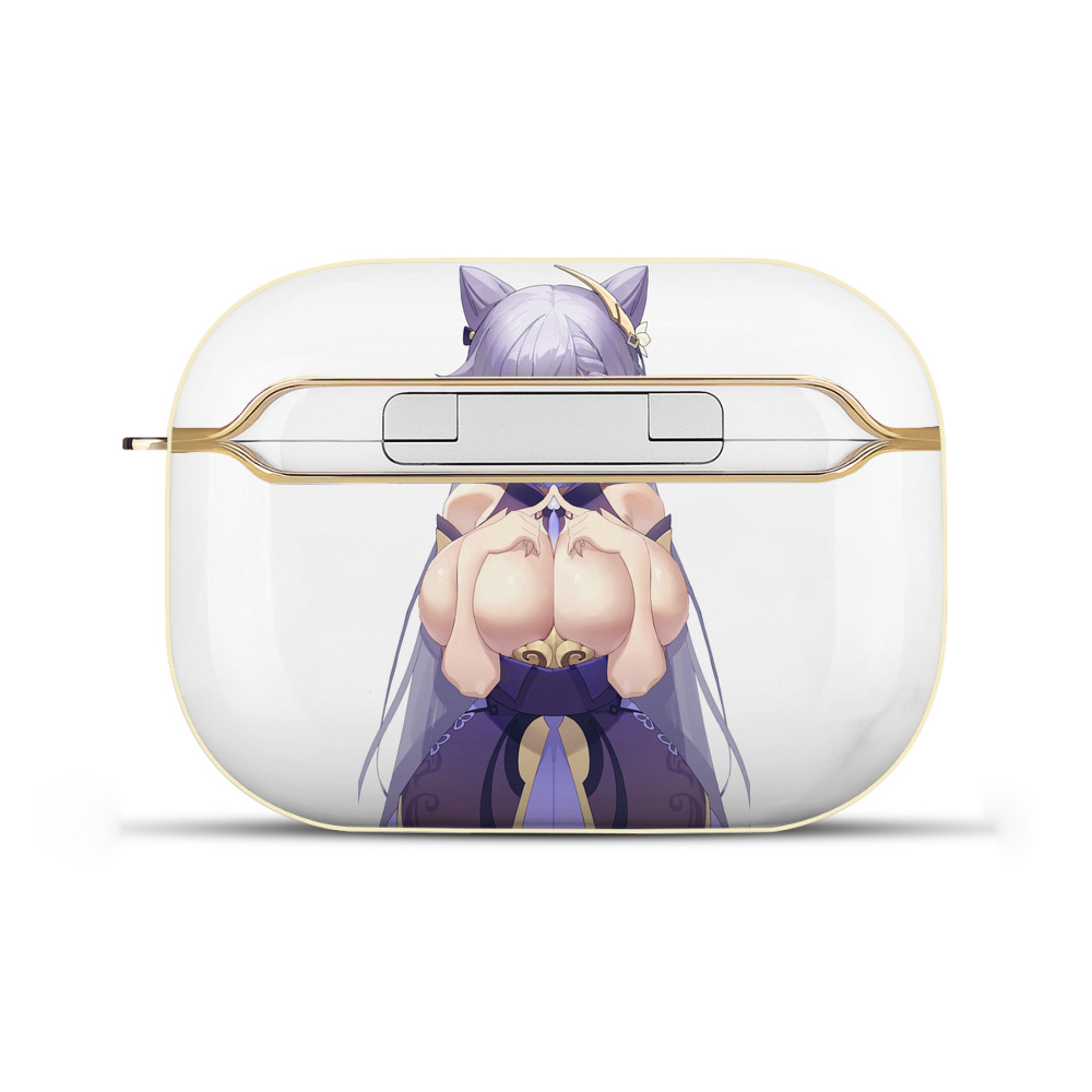げんし神 刻晴 こくせい genshin Kokusei 【AirPods Pro用】ハードシェル保護ケース｜耐衝撃・防指紋・カラビナ付き商品仕様
