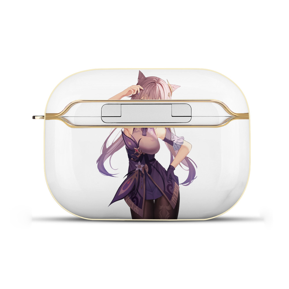 げんし神 刻晴 こくせい genshin Kokusei 【AirPods Pro用】ハードシェル保護ケース｜耐衝撃・防指紋・カラビナ付き商品仕様
